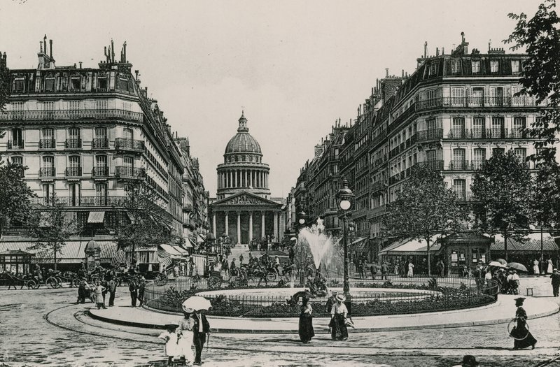 La Rue Soufflot et le Pantheon da French Photographer