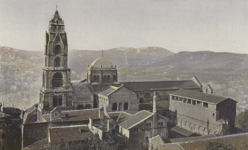 Le Puy, cattedrale e chiostro, insieme sud da French Photographer