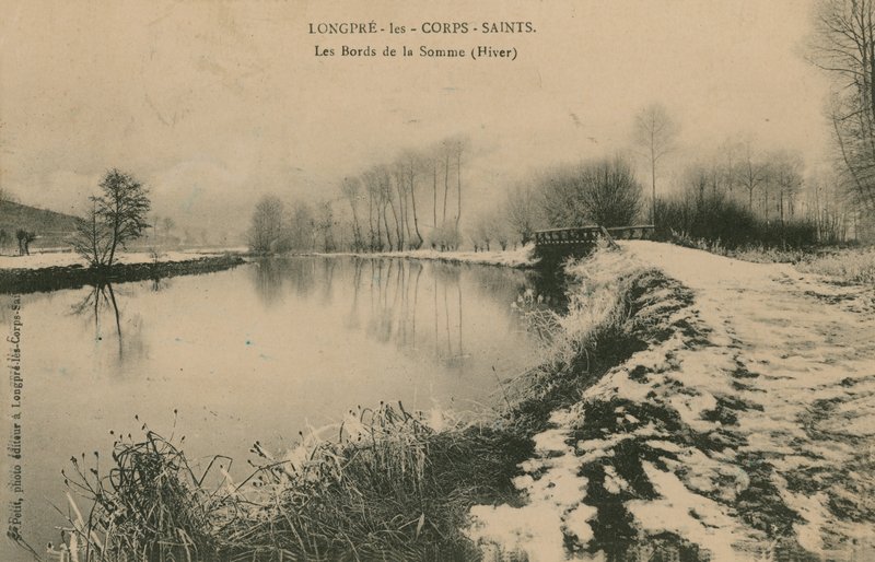 Longpre-les-Corps-Saints - le rive della Somme in inverno da French Photographer