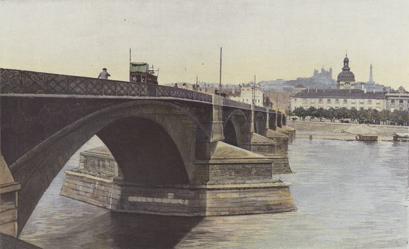 Lione, Ponte della Guillotière e Chiesa dell