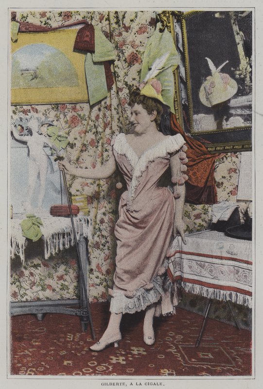 Mademoiselle Gilberte, cantante francese alla Cigale, Parigi da French Photographer