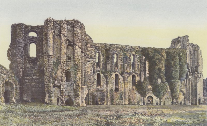Maillezais, Antica Abbazia, Vista interna delle rovine della Chiesa da French Photographer