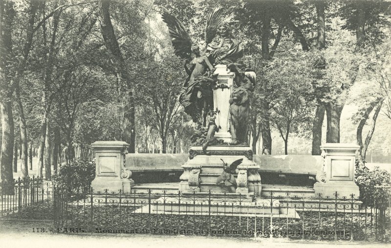 Monumento del Favolista La Fontaine, Jardin du Luxembourg da French Photographer