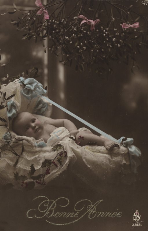 Biglietto di Capodanno con bambino da French Photographer