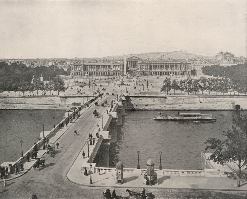 Parigi: Una Vista della Place de la Concorde, vista verso Nord da French Photographer