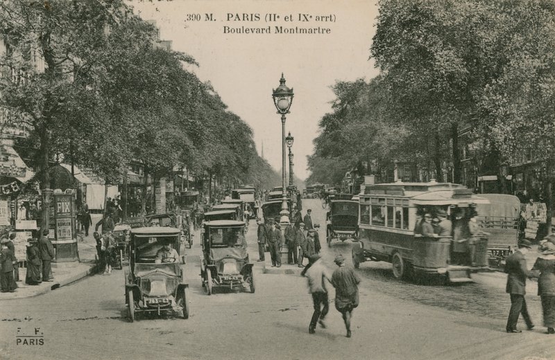 Parigi, Boulevard Montmartre da French Photographer