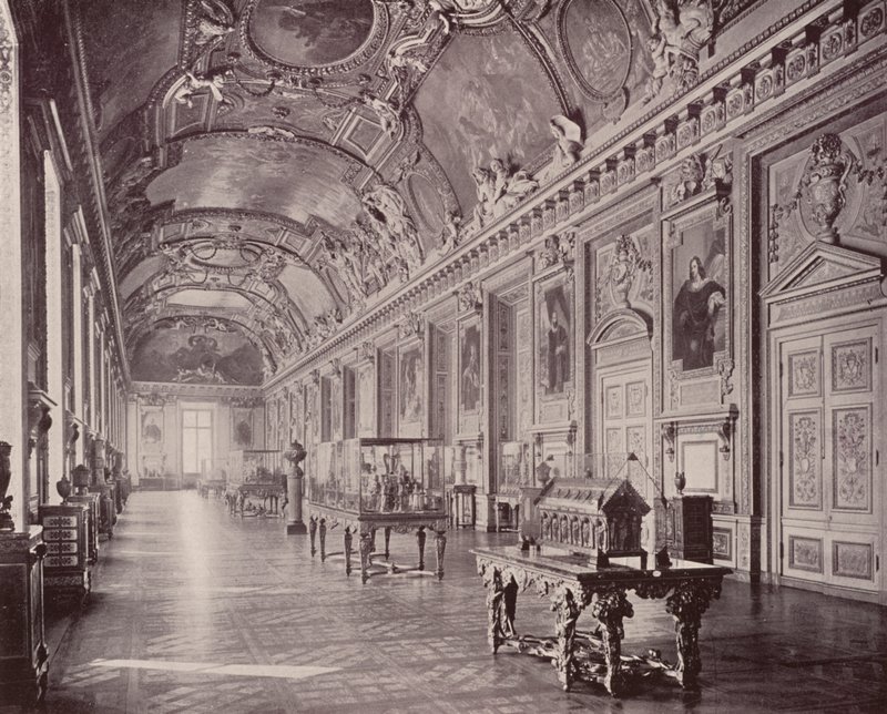 Parigi: Galleria di Apollo, Museo del Louvre, vista Sud da French Photographer