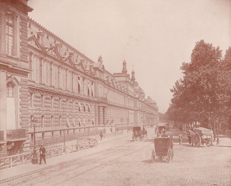 Parigi: Palazzo del Louvre e Tuileries, lato sud (foto in b/n) da French Photographer