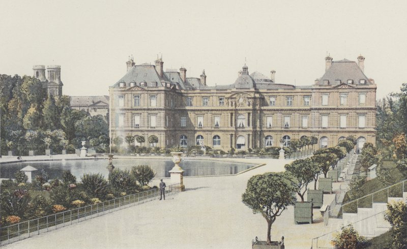 Parigi, Palazzo del Lussemburgo, facciata sui giardini da French Photographer