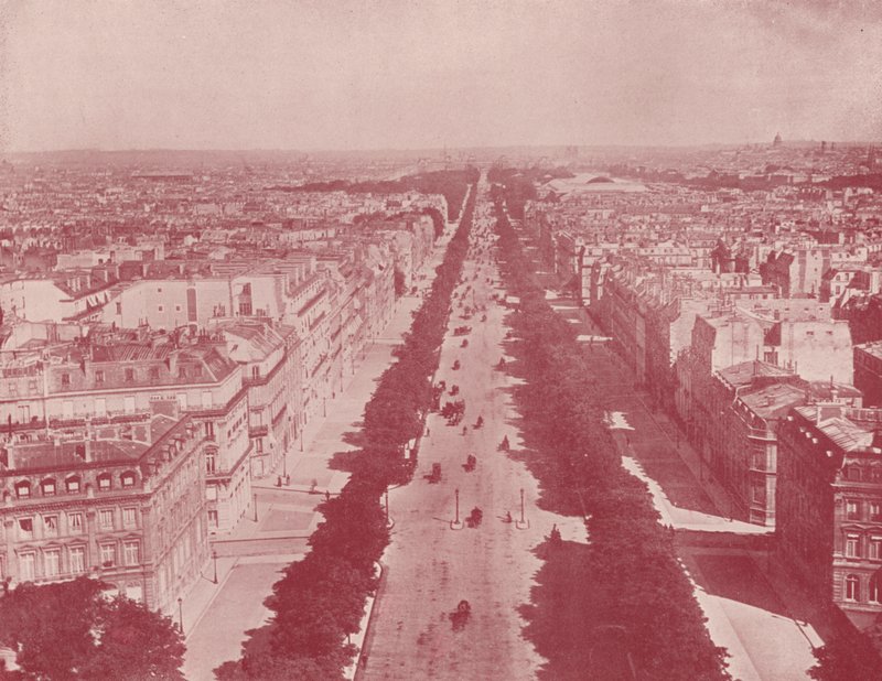 Parigi: Prospettiva degli Champs Elysees da French Photographer