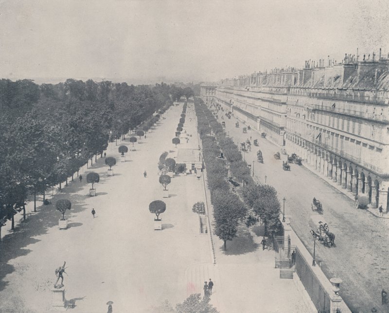 Parigi: Rue de Rivoli e Terrazza del Giardino delle Tuileries da French Photographer
