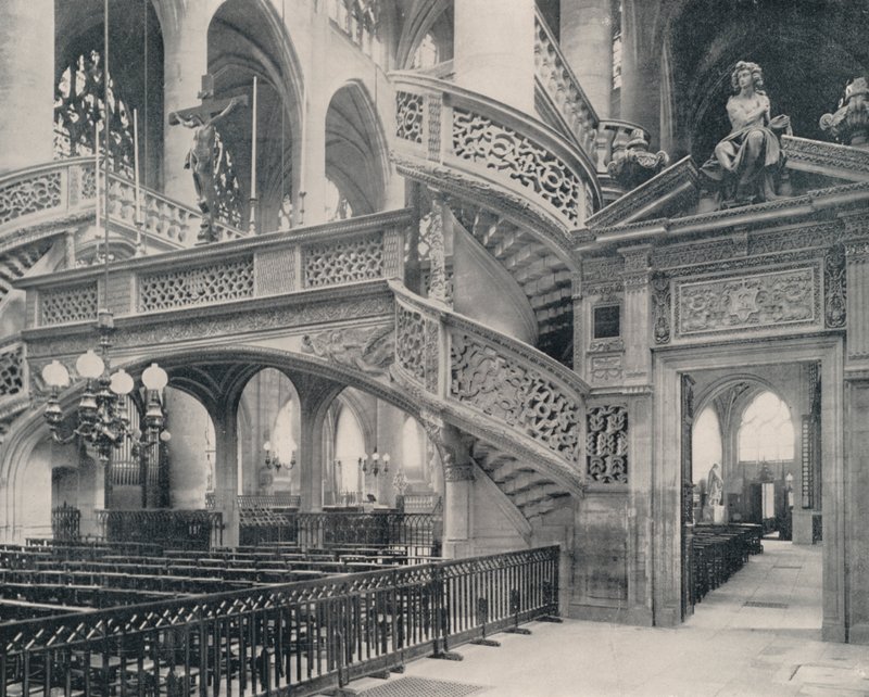 Parigi: Sezione del Coro in St Etienne-du-Mont da French Photographer