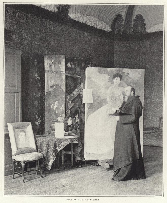 Paul-Albert Besnard nel suo atelier da French Photographer