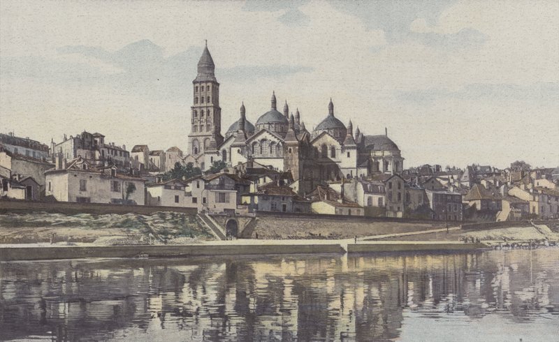Perigueux, Cattedrale Saint-Front, Vista presa dalla riva sinistra dell
