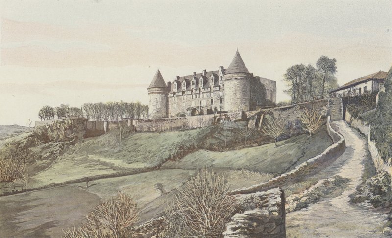 Rochechouart, Castello, Vista generale, presa a sud-est da French Photographer