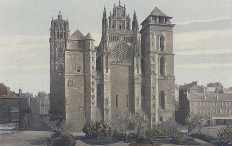 Rodez, Cattedrale, Facciata O da French Photographer