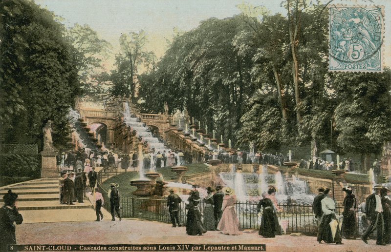 Saint-Cloud - cascate costruite in onore di Luigi XIV da Antoine Le Pautre e Jules Hardouin Mansart da French Photographer