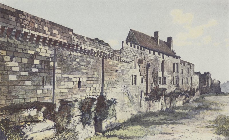Saint-Emilion, Resti delle Mura a nord-ovest, Logis de Malet da French Photographer