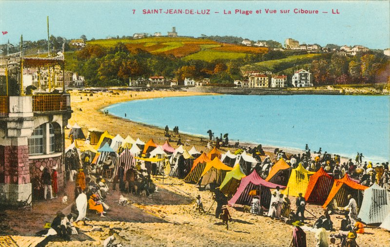 Saint-Jean-de-Luz, La spiaggia e vista su Ciboure da French Photographer