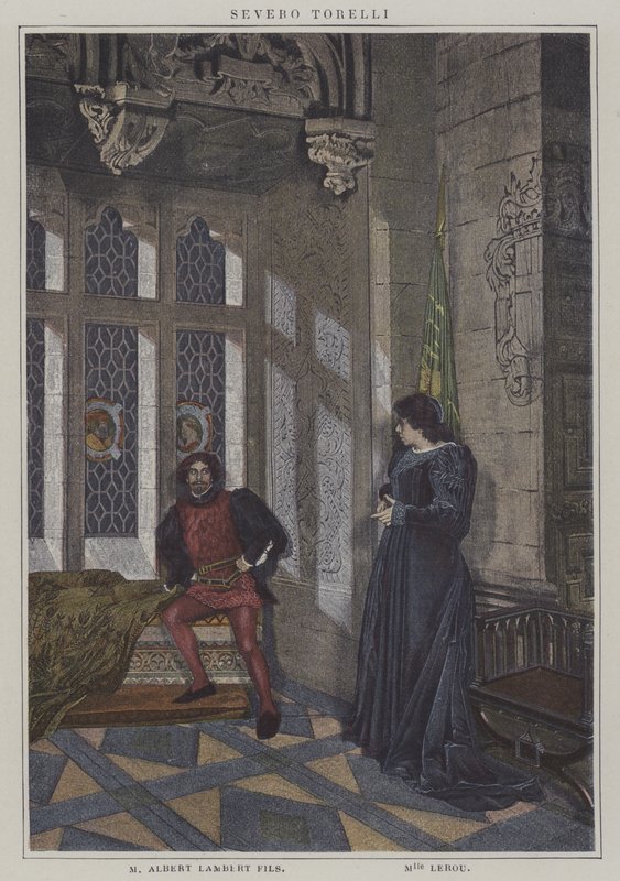 Scena da una produzione di Severo Torelli, di François Coppée da French Photographer
