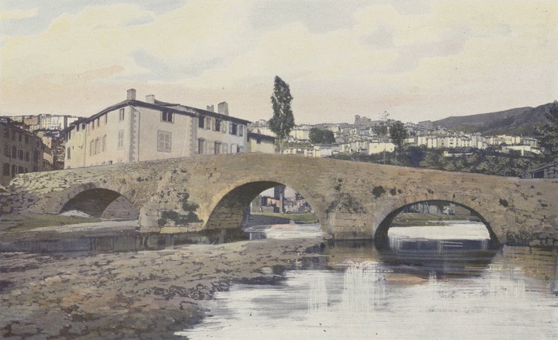 Thiers, vista generale, presa dalla riva sinistra della Durolle da French Photographer