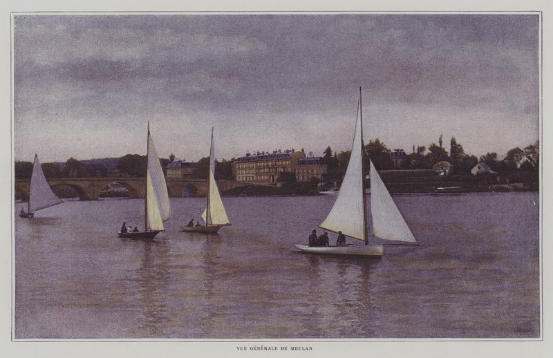 Veduta di Meulan-en-Yvelines, Parigi da French Photographer