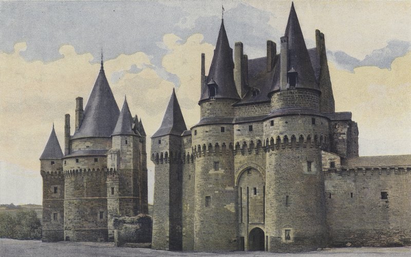 Vitre, Castello, Lato della piazza da French Photographer