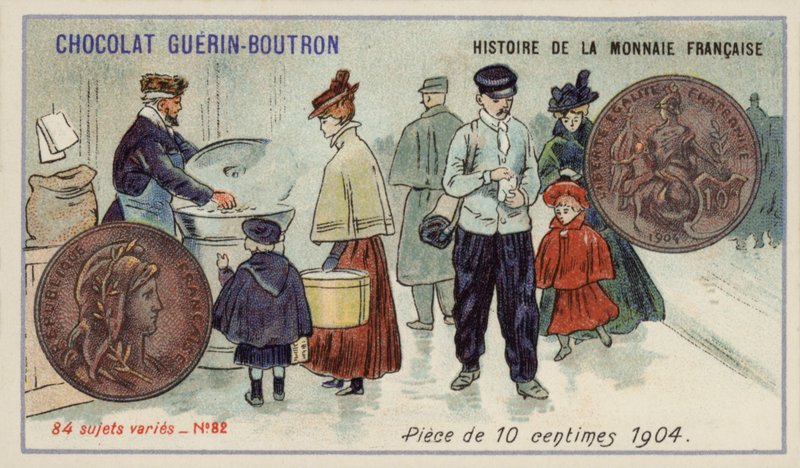 Moneta da 10 centesimi da French School