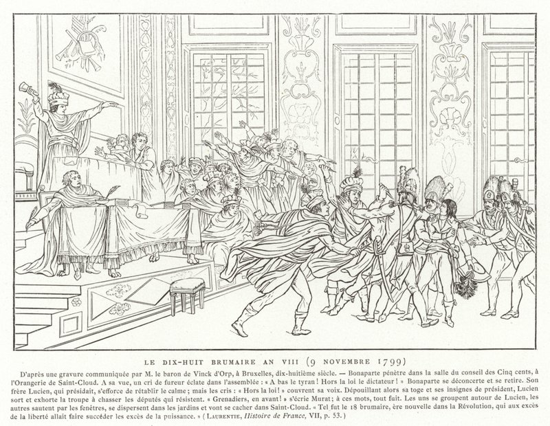 18 Brumaio, Anno VIII (9 novembre 1799) da French School