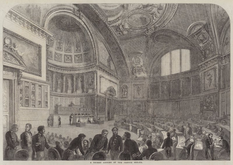 Una Recente Seduta del Senato Francese da French School