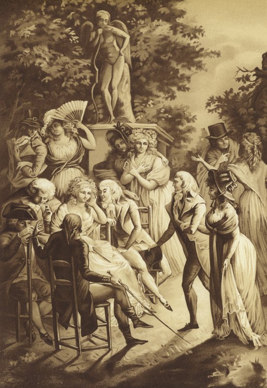 Una conferenza di Madame de Stael da French School