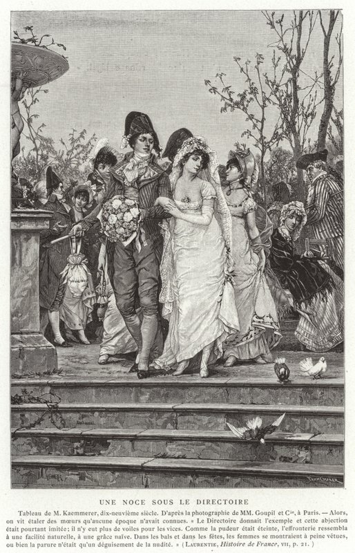 Un matrimonio sotto il Direttorio, Rivoluzione francese, 1795-1799 da French School