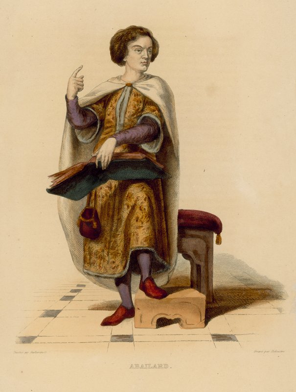 Abailard (incisione colorata) da French School