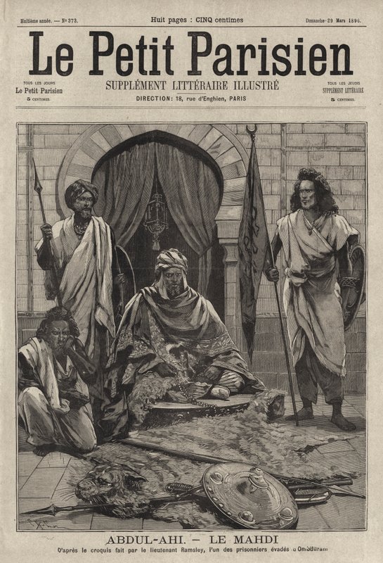 Abdallahi ibn Muhammad, successore del Mahdi, sovrano islamico del Sudan da French School