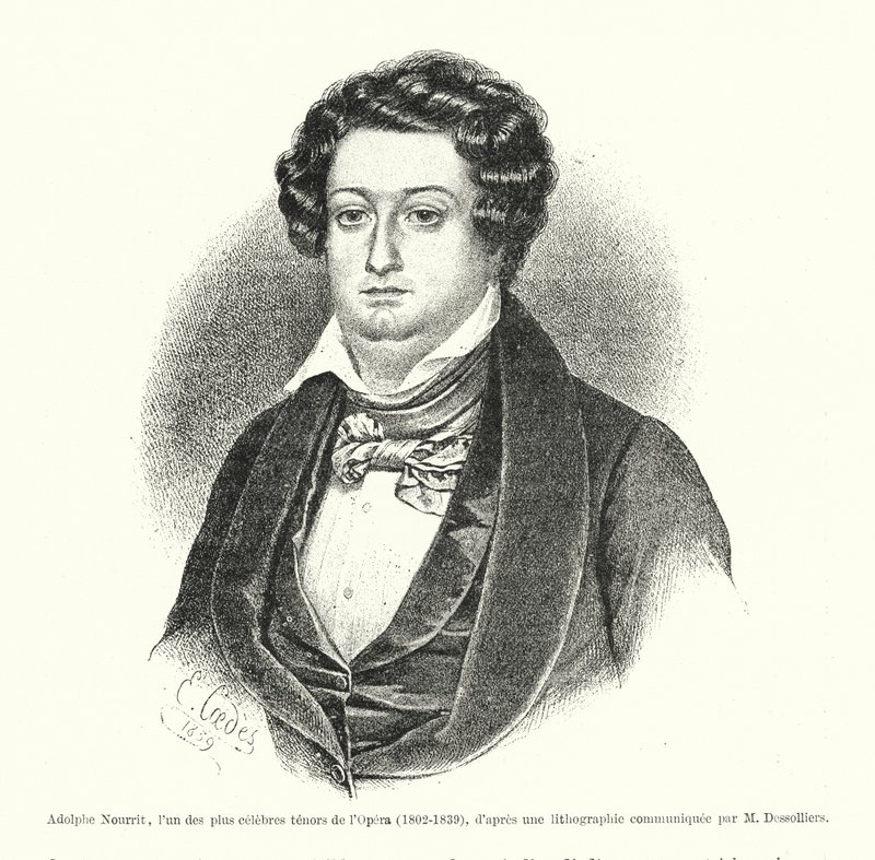 Adolphe Nourrit, uno dei più celebri tenori dell