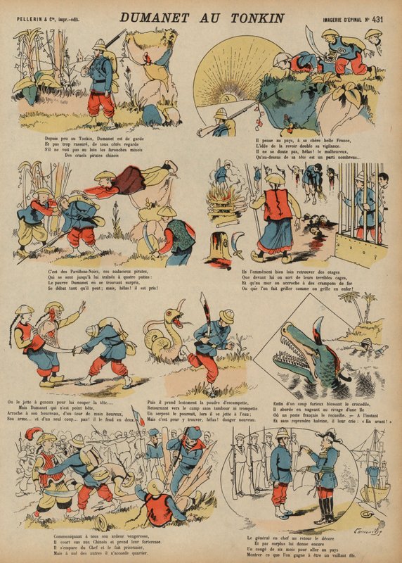 Avventure di Dumanet, un soldato francese, a Tonchino da French School