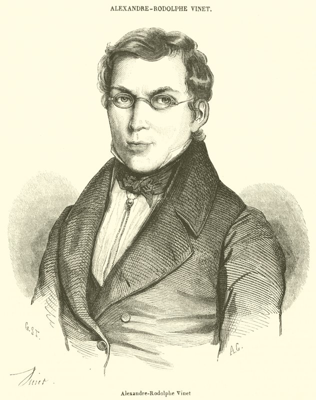 Alexandre-Rodolphe Vinet (incisione) da French School