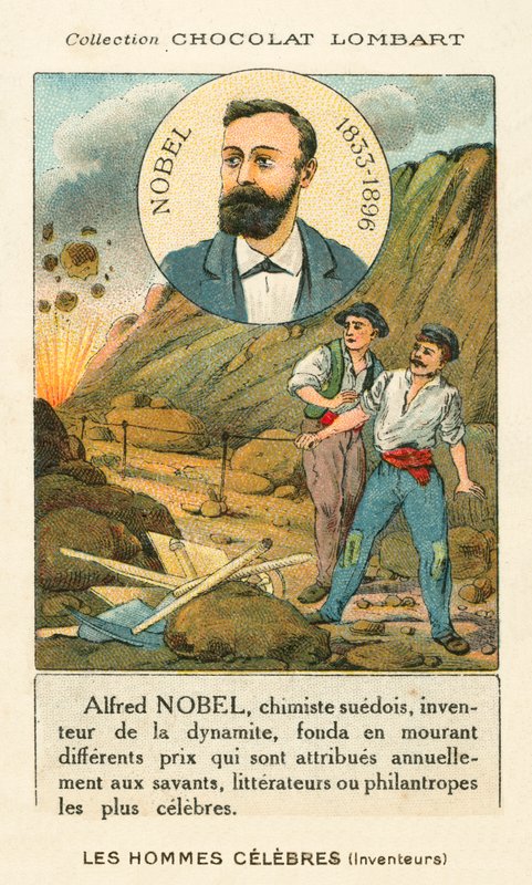 Alfred Nobel, chimico e industriale svedese che inventò la dinamite da French School