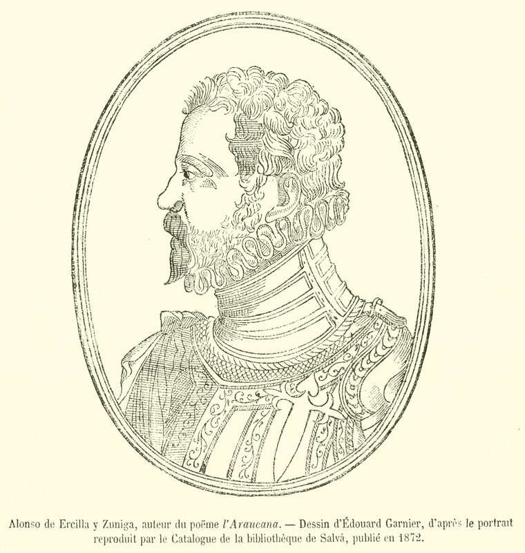 Alonso de Ercilla y Zuniga, autore del poema l