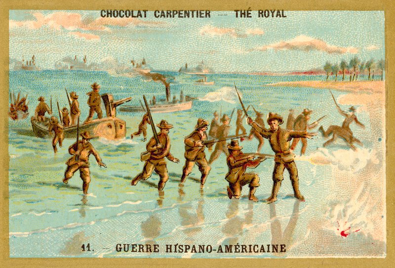 Truppe americane che sbarcano, Guerra ispano-americana da French School