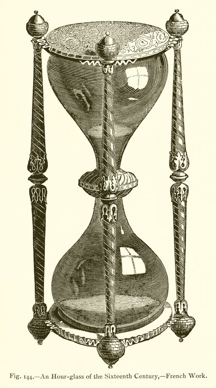 Clessidra del XVI secolo, lavoro francese da French School