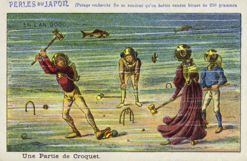 Una partita di croquet subacquea nell