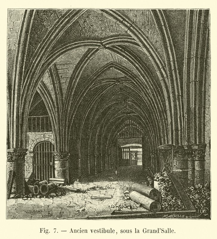 Antico vestibolo, sotto la Grand-Salle da French School