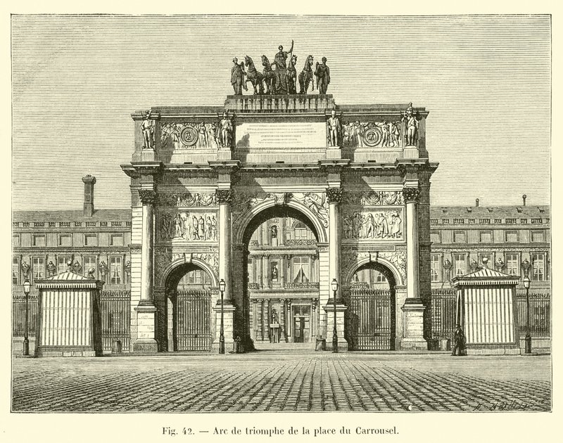 Arco di trionfo della piazza del Carrousel da French School