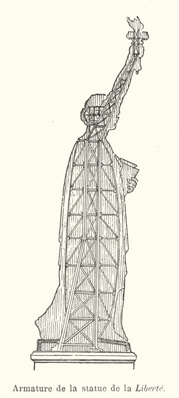 Armatura della Statua della Libertà da French School