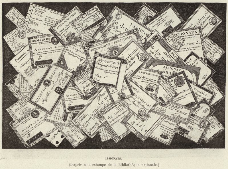 Assignats, valuta della Rivoluzione Francese da French School