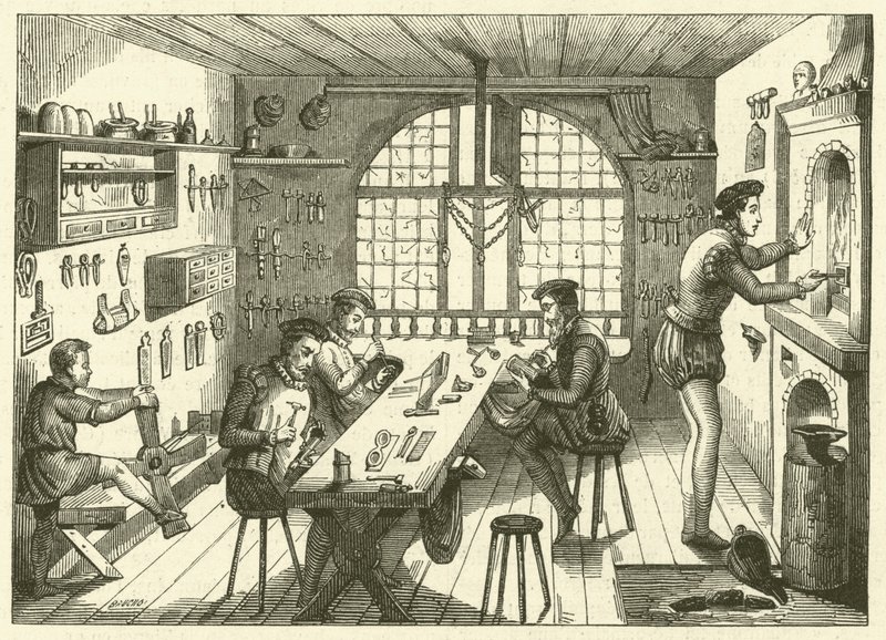 Atelier di Etienne de Laulne, detto Stephanus, orafo del sedicesimo secolo da French School