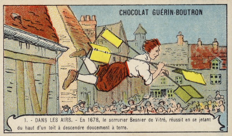 Tentativo di volo del fabbro Besnier da French School
