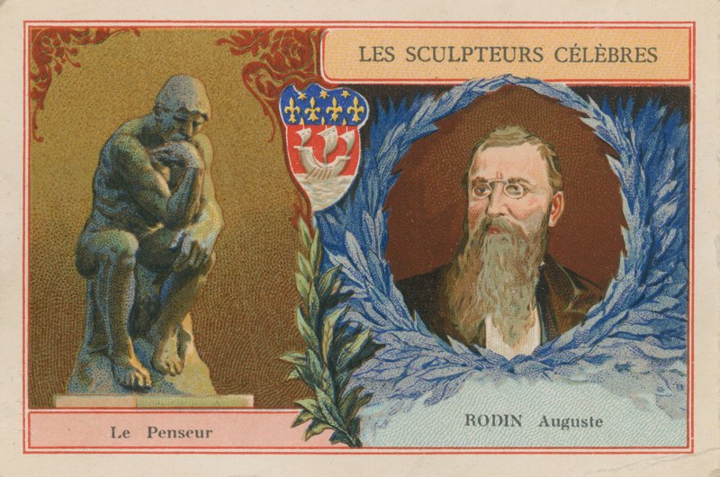 Auguste Rodin, scultore francese e il suo Il Pensatore da French School
