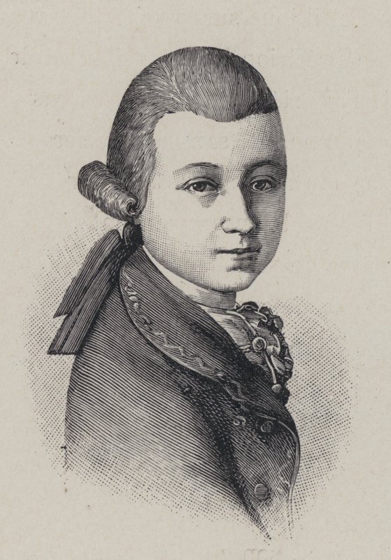 Compositore austriaco Wolfgang Amadeus Mozart all